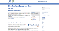 Desktop Screenshot of blog.clearcontext.com