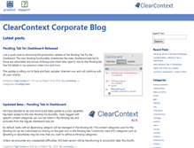 Tablet Screenshot of blog.clearcontext.com